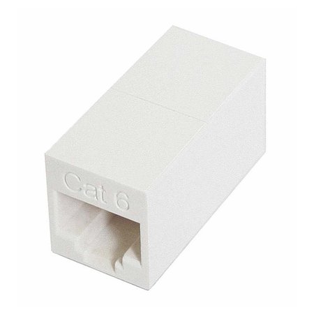 QUEST TECHNOLOGY INTERNATIONAL Cat6 Inline Coupler, Rj45, 8P8C - Standard White NKJ-6008